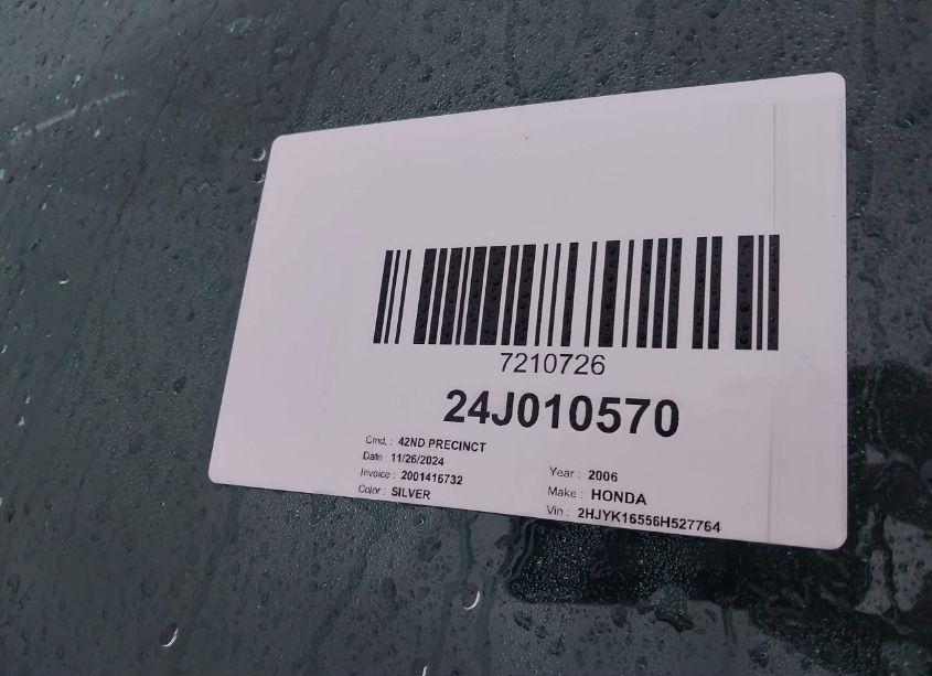 Photo 9 of 2006 Honda Ridgeline RTL (VIN 2HJYK16556H527764)