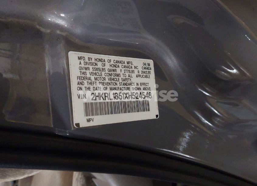 Photo 9 of 1999 Honda Odyssey LX (VIN 2HKRL1851XH524548)