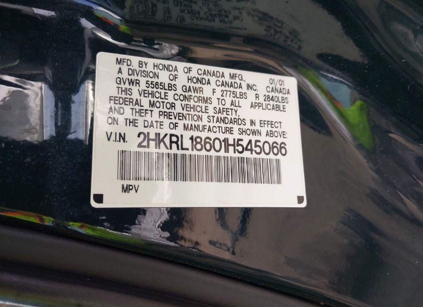 Photo 9 of 2001 Honda Odyssey EX (VIN 2HKRL18601H545066)