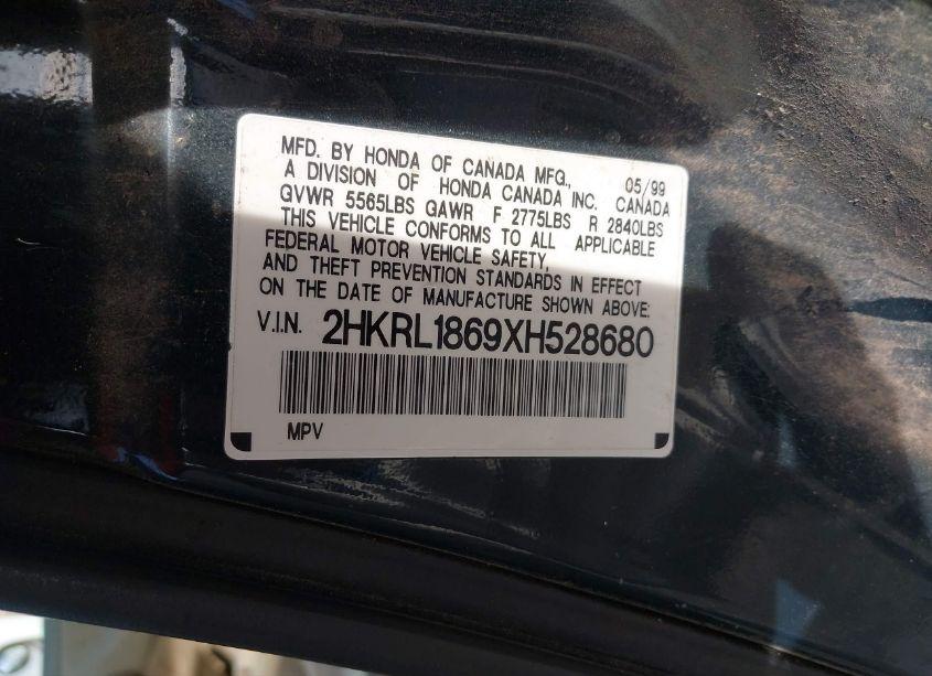 Photo 9 of 1999 Honda Odyssey EX (VIN 2HKRL1869XH528680)