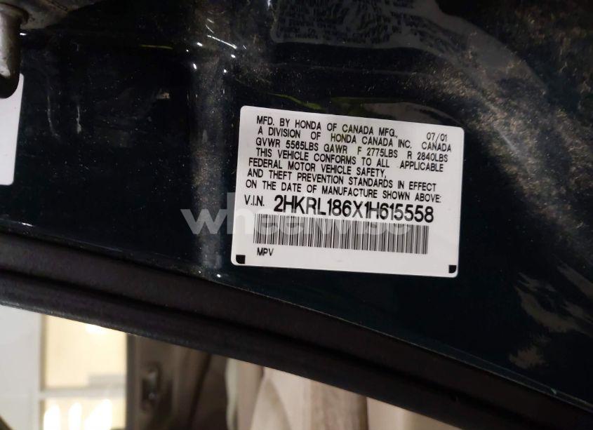 Photo 9 of 2001 Honda Odyssey EX (VIN 2HKRL186X1H615558)