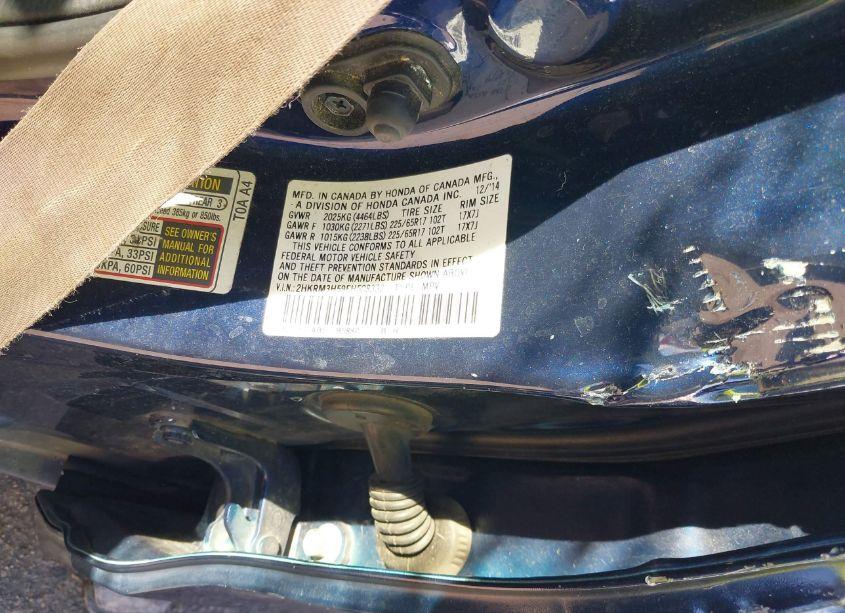 Photo 9 of 2015 Honda Cr-v EX (VIN 2HKRM3H59FH508332)