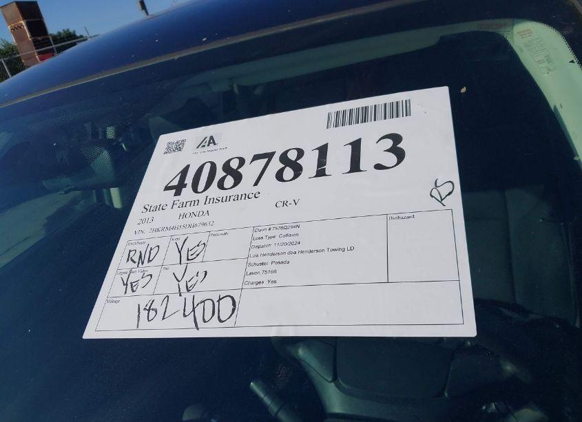 Photo 18 of 2013 Honda Cr-v EX (VIN 2HKRM4H55DH679632)