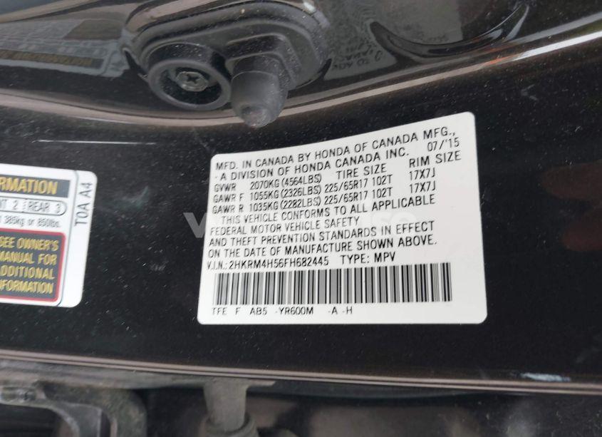 Photo 9 of 2015 Honda Cr-v EX (VIN 2HKRM4H56FH682445)