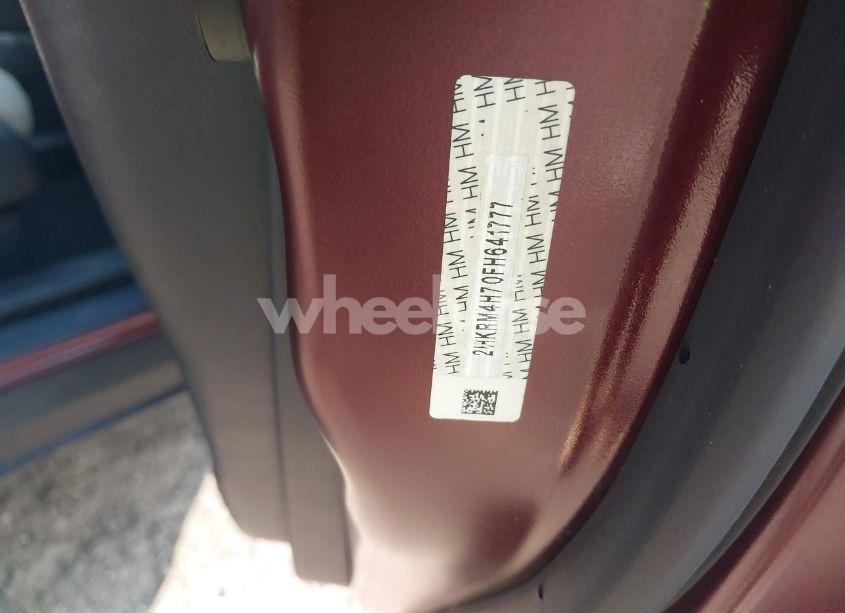 Photo 9 of 2015 Honda Cr-v EX-L (VIN 2HKRM4H70FH641777)