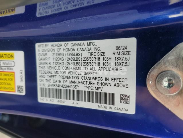 Photo 8 of 2025 HONDA CR-V EX (VIN 2HKRS4H42SH410871)