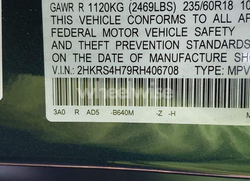 Photo 9 of 2024 Honda Cr-v EX-L AWD (VIN 2HKRS4H79RH406708)