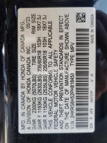 Photo 11 of 2023 HONDA CR-V SPORT (VIN 2HKRS6H52PH818458)