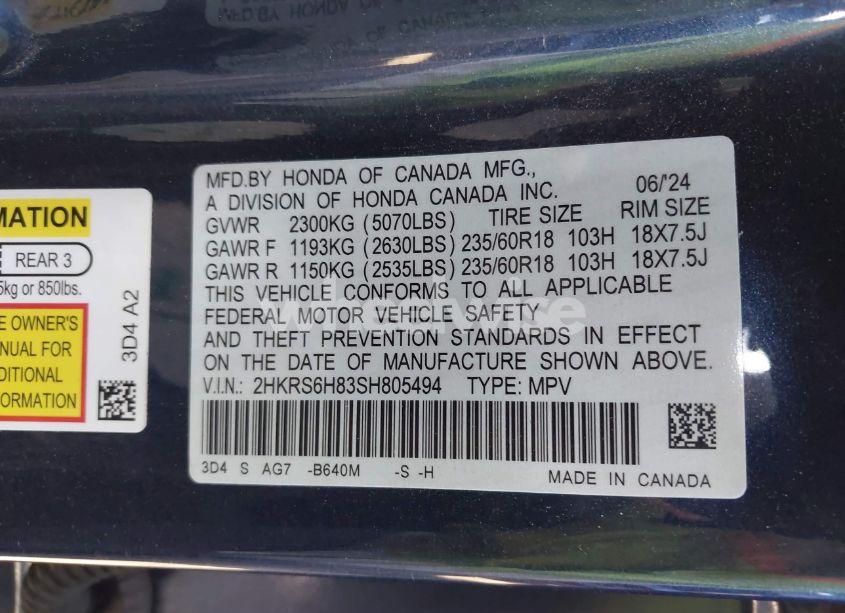 Photo 9 of 2025 Honda Cr-v HYBRID SPORT-L (VIN 2HKRS6H83SH805494)