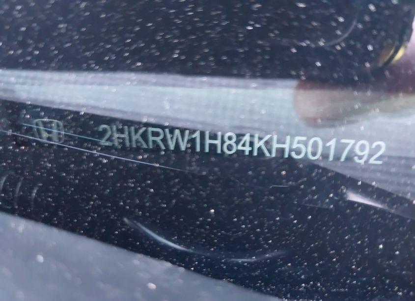 Photo 9 of 2019 Honda Cr-v EX-L (VIN 2HKRW1H84KH501792)