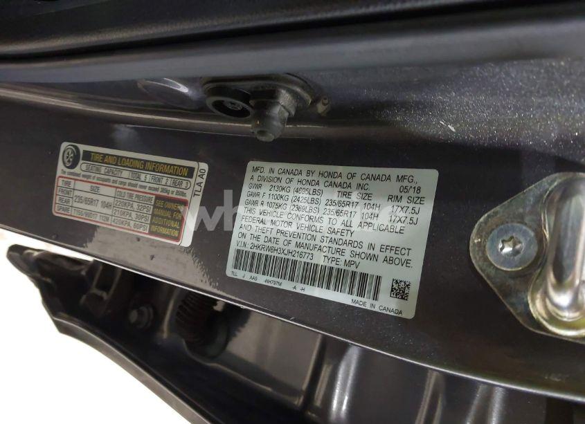 Photo 9 of 2018 Honda Cr-v LX (VIN 2HKRW6H3XJH216773)