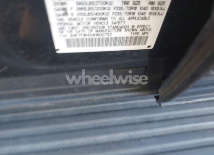 Photo 9 of 2004 Honda Pilot EX (VIN 2HKYF18424H600753)