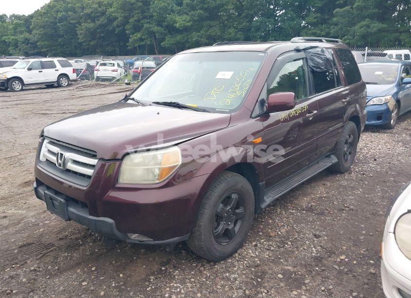 Photo 2 of 2007 Honda Pilot EX-L (VIN 2HKYF18547H501123)