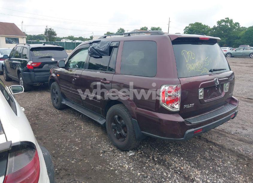 Photo 3 of 2007 Honda Pilot EX-L (VIN 2HKYF18547H501123)