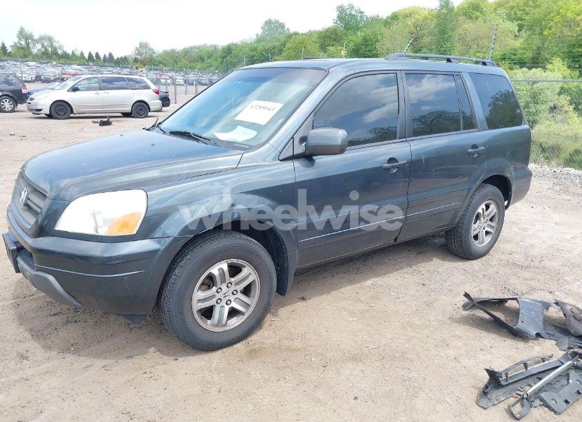 Photo 2 of 2005 Honda Pilot EX-L (VIN 2HKYF18565H510757)