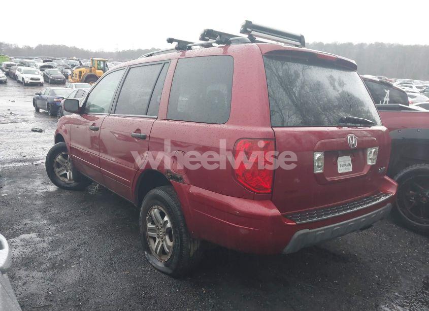 Photo 3 of 2005 Honda Pilot EX-L (VIN 2HKYF18565H573373)