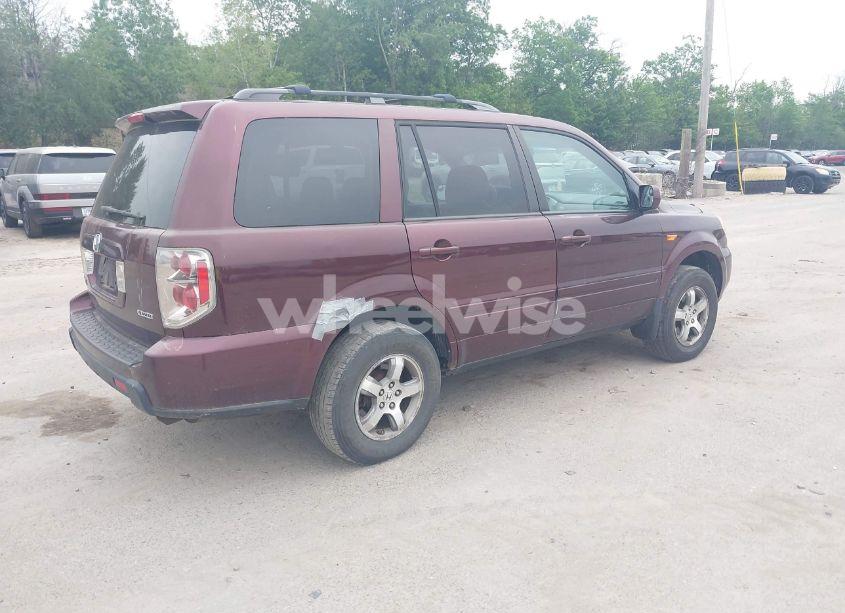 Photo 4 of 2007 Honda Pilot EX-L (VIN 2HKYF18597H513543)