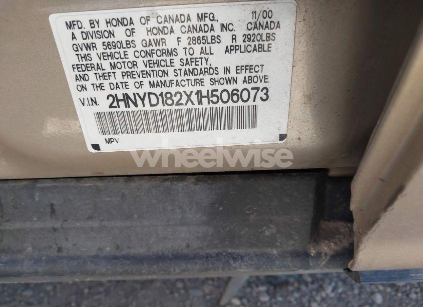 Photo 9 of 2001 Acura Mdx N/A (VIN 2HNYD182X1H506073)