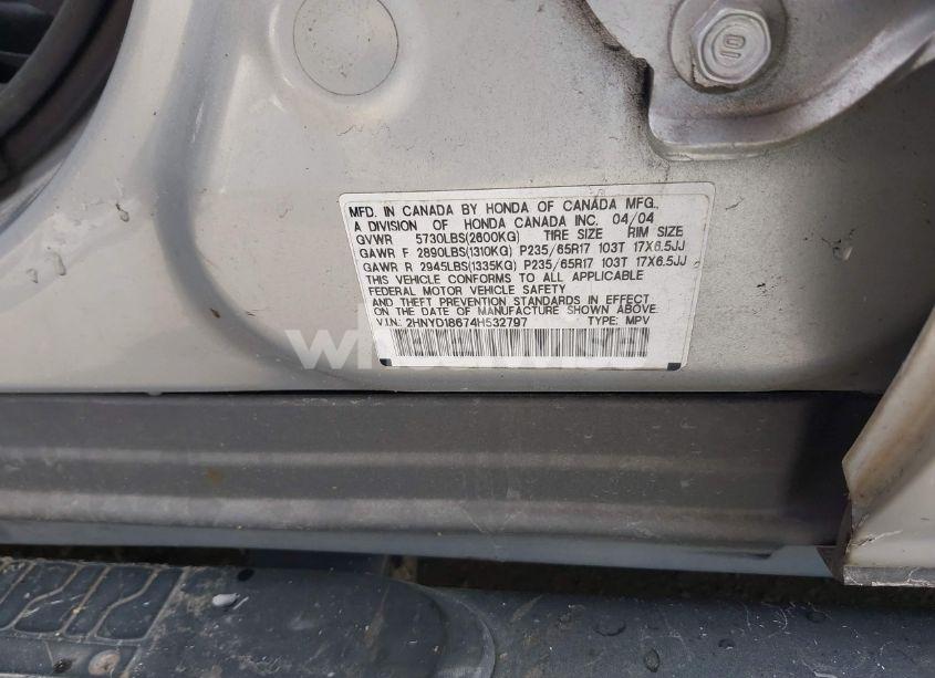 Photo 9 of 2004 Acura Mdx (VIN 2HNYD18674H532797)