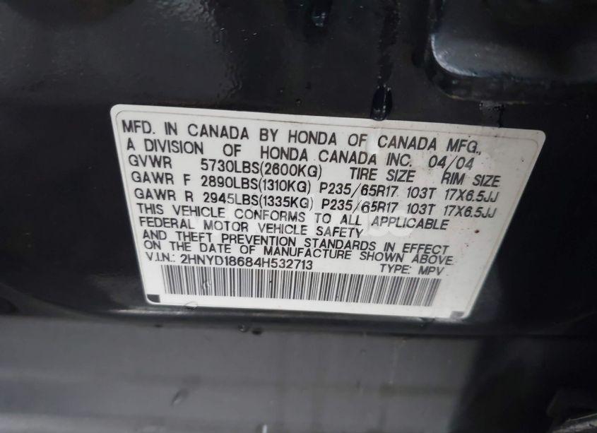 Photo 9 of 2004 Acura Mdx (VIN 2HNYD18684H532713)