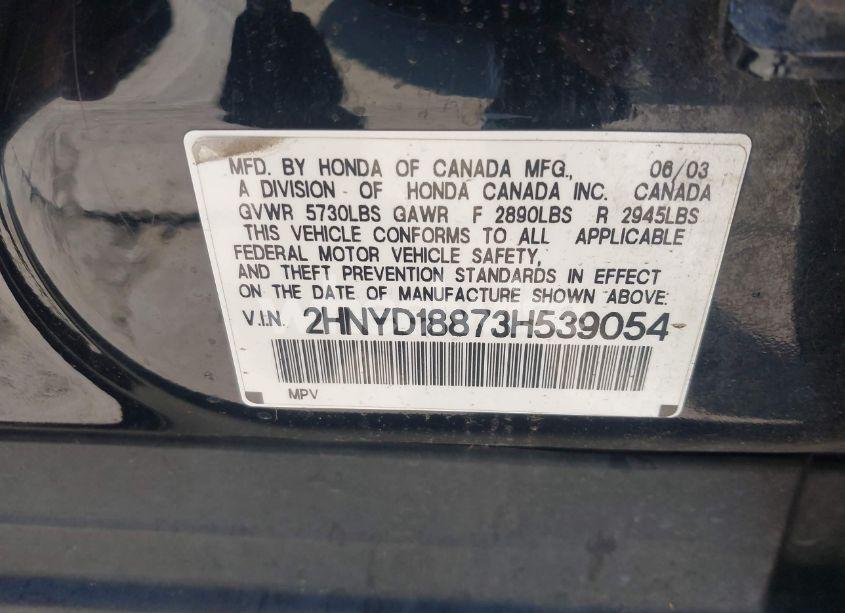 Photo 9 of 2003 Acura Mdx N/A (VIN 2HNYD18873H539054)