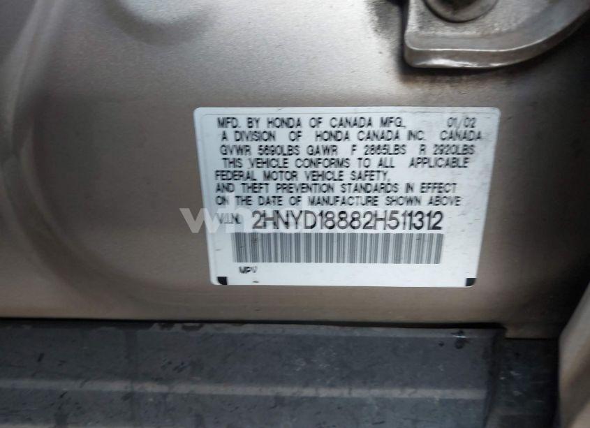 Photo 9 of 2002 Acura Mdx N/A (VIN 2HNYD18882H511312)