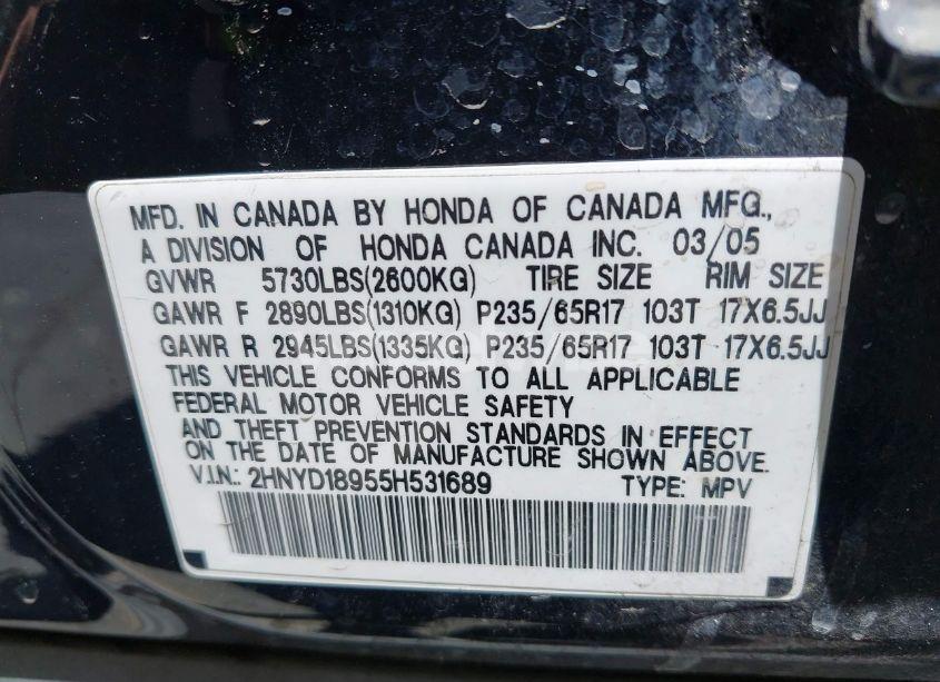 Photo 9 of 2005 Acura Mdx N/A (VIN 2HNYD18955H531689)