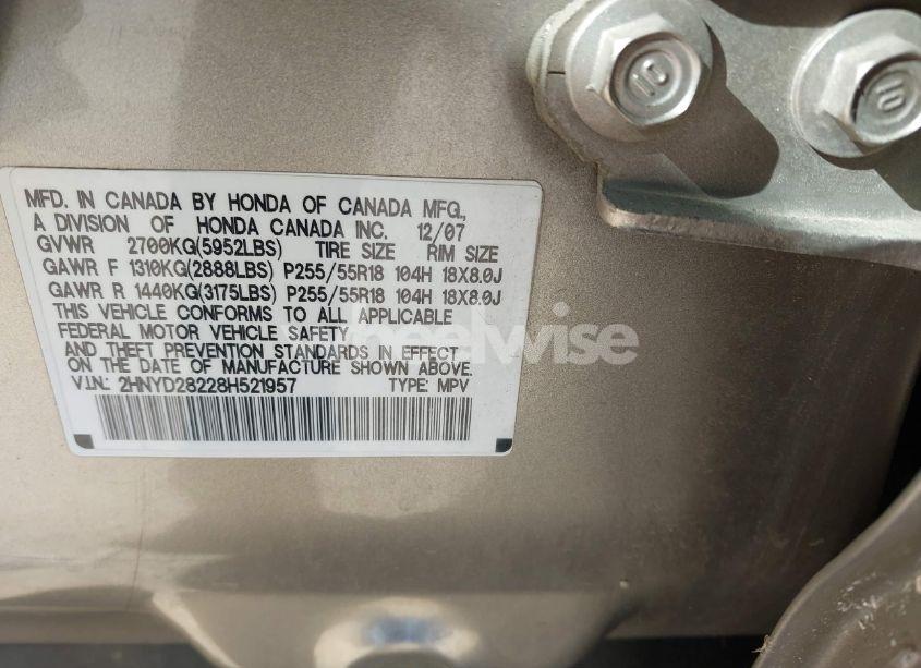 Photo 9 of 2008 Acura Mdx N/A (VIN 2HNYD28228H521957)