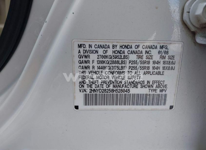 Photo 9 of 2008 Acura Mdx N/A (VIN 2HNYD28258H528045)