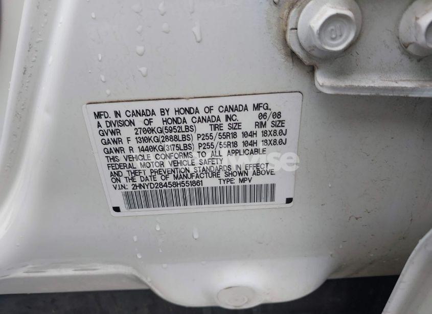 Photo 9 of 2008 Acura Mdx TECHNOLOGY PACKAGE (VIN 2HNYD28458H551861)