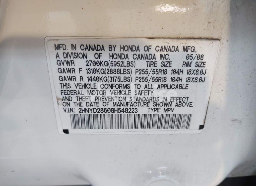 Photo 9 of 2008 Acura Mdx TECHNOLOGY PACKAGE (VIN 2HNYD28608H548223)