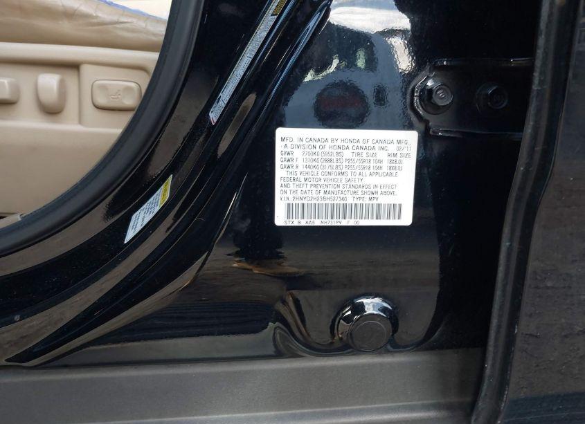 Photo 9 of 2011 Acura Mdx (VIN 2HNYD2H23BH527340)