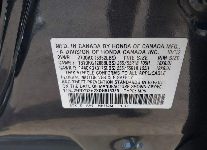 Photo 9 of 2013 Acura Mdx (VIN 2HNYD2H2XDH513339)