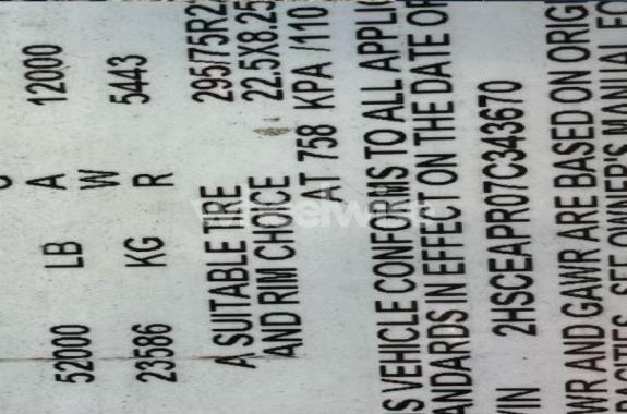 Photo 8 of 2007 International 9200 9200I (VIN 2HSCEAPR07C343670)