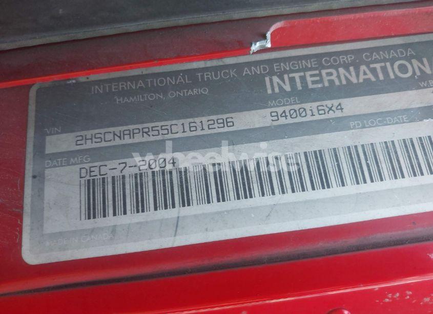 Photo 8 of 2005 International 9400 9400I (VIN 2HSCNAPR55C161296)
