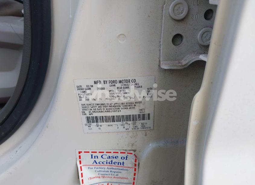 Photo 9 of 2008 Lincoln Mkx (VIN 2LMDU68C68BJ19723)