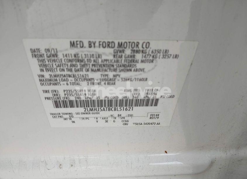 Photo 9 of 2012 Lincoln Mkt ECOBOOST (VIN 2LMHJ5AT8CBL51621)