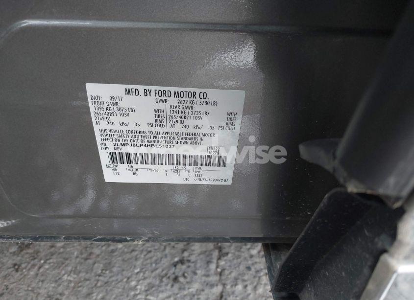 Photo 9 of 2017 Lincoln Mkx RESERVE (VIN 2LMPJ8LP4HBL51037)