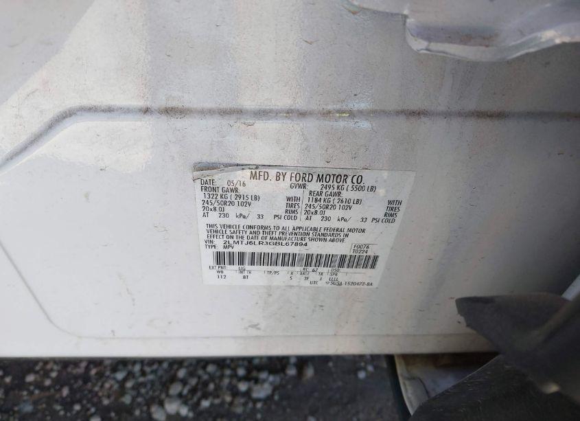 Photo 9 of 2016 Lincoln Mkx RESERVE (VIN 2LMTJ6LR3GBL67894)