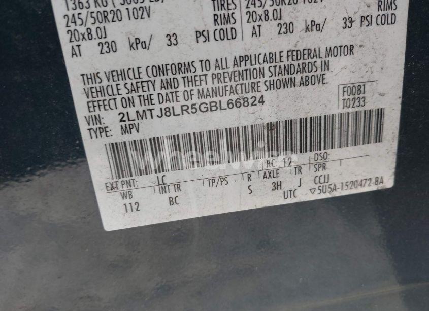 Photo 9 of 2016 Lincoln Mkx RESERVE (VIN 2LMTJ8LR5GBL66824)