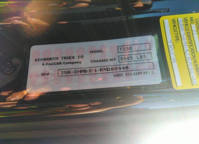 Photo 8 of 2024 Kenworth T280 N/A (VIN 2NK3HM6X1RM380448)