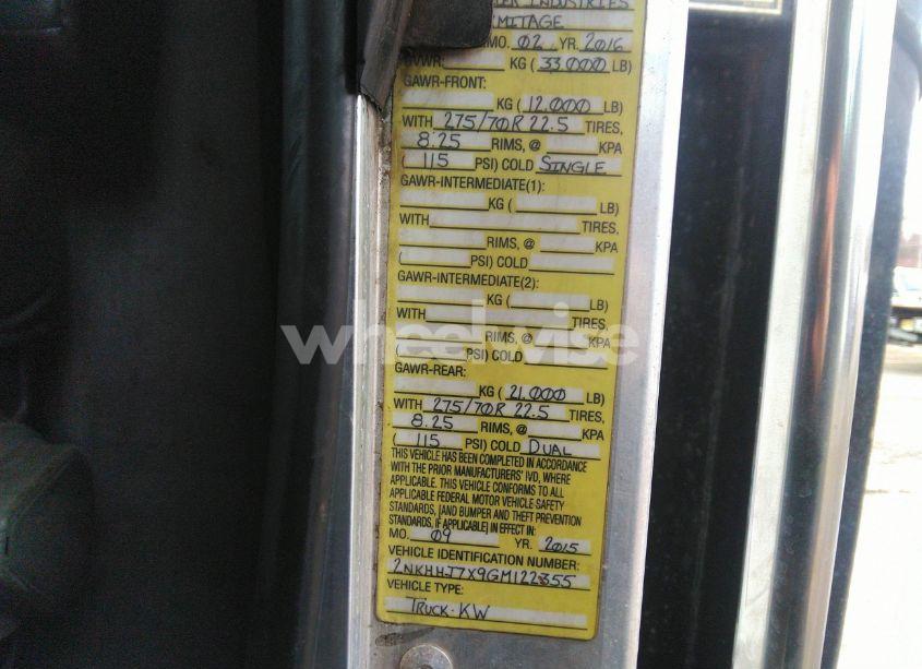 Photo 8 of 2016 Kenworth Construction T370 (VIN 2NKHHJ7X9GM122355)