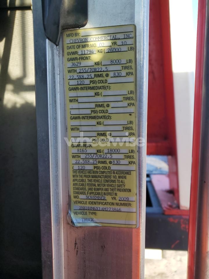 Photo 10 of 2010 KENWORTH CONSTRUCTION T270 (VIN 2NKHHM6X1AM273846)