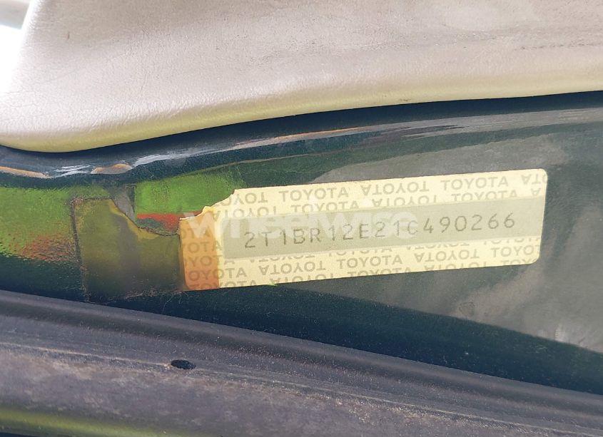 Photo 9 of 2001 Toyota Corolla CE (VIN 2T1BR12E21C490266)