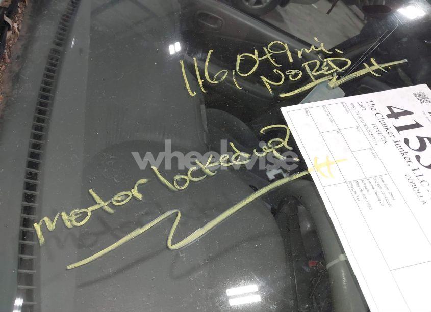 Photo 6 of 2002 Toyota Corolla LE (VIN 2T1BR12EX2C582131)