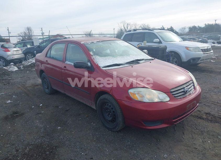 2003 Toyota Corolla CE (VIN 2T1BR32E83C080831) main photo