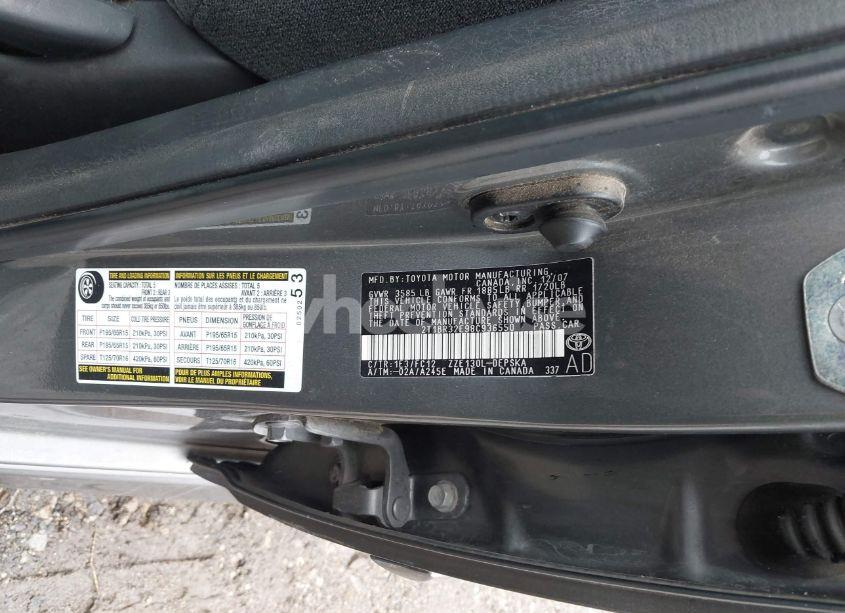 Photo 9 of 2008 Toyota Corolla S (VIN 2T1BR32E98C936550)