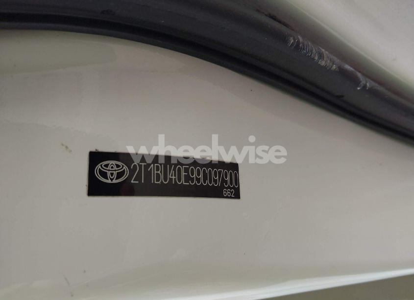 Photo 9 of 2009 Toyota Corolla LE (VIN 2T1BU40E99C097900)