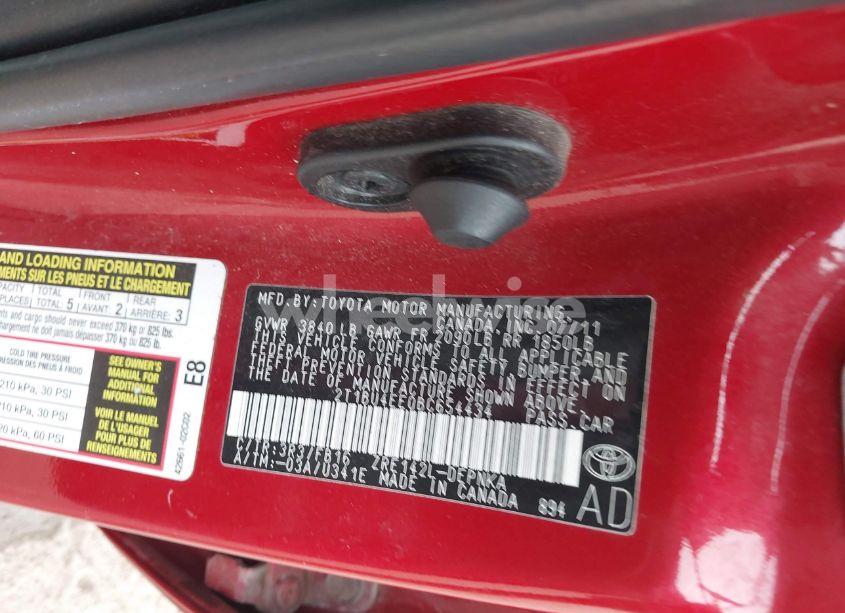 Photo 9 of 2011 Toyota Corolla LE (VIN 2T1BU4EE0BC654434)