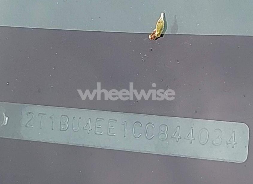 Photo 9 of 2012 Toyota Corolla S (VIN 2T1BU4EE1CC844034)